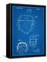 Football Helmet Patent-null-Framed Stretched Canvas