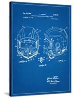 Football Helmet With Chinstrap Patent-null-Stretched Canvas