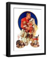 "Football Hero,"November 4, 1933-Joseph Christian Leyendecker-Framed Giclee Print