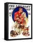 "Football Hero," Saturday Evening Post Cover, November 4, 1933-Joseph Christian Leyendecker-Framed Stretched Canvas