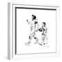 Football Hero-Norman Rockwell-Framed Giclee Print