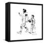 Football Hero-Norman Rockwell-Framed Stretched Canvas
