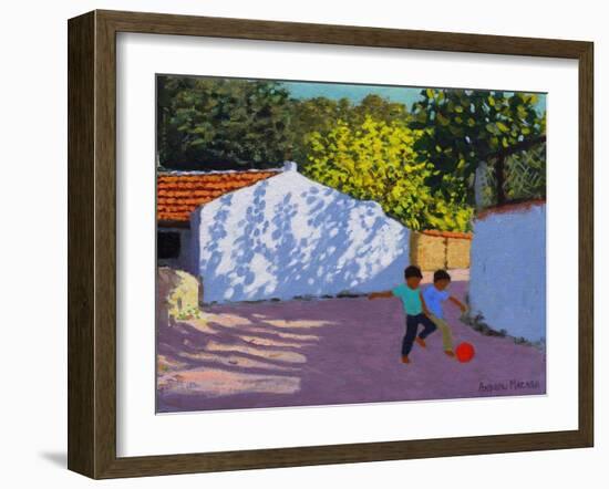 Football in Bodrum, 2018-Andrew Macara-Framed Giclee Print