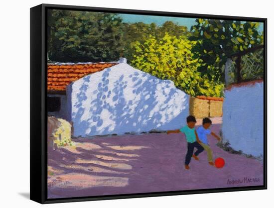 Football in Bodrum, 2018-Andrew Macara-Framed Stretched Canvas