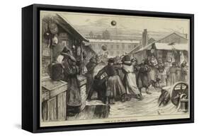 Football in the Jews' Market, St Petersburg-null-Framed Stretched Canvas