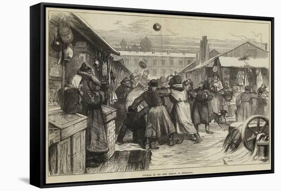 Football in the Jews' Market, St Petersburg-null-Framed Stretched Canvas