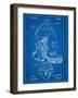 Football Leather Helmet Patent-null-Framed Art Print