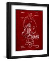 Football Leather Helmet Patent-Cole Borders-Framed Art Print