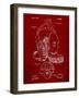 Football Leather Helmet Patent-Cole Borders-Framed Art Print