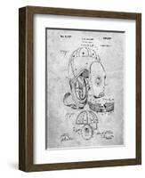 Football Leather Helmet Patent-Cole Borders-Framed Art Print