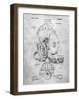 Football Leather Helmet Patent-Cole Borders-Framed Art Print