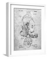 Football Leather Helmet Patent-Cole Borders-Framed Art Print