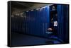 Football Locker Room-yobro-Framed Stretched Canvas