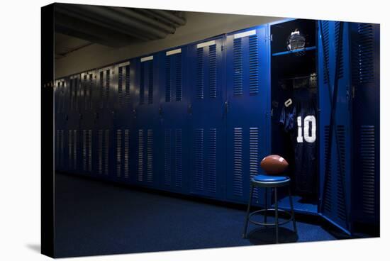 Football Locker Room-yobro-Stretched Canvas