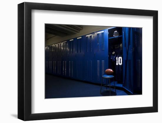 Football Locker Room-yobro-Framed Photographic Print