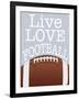 Football Love-Marcus Prime-Framed Art Print