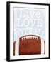 Football Love-Marcus Prime-Framed Art Print