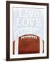 Football Love-Marcus Prime-Framed Art Print