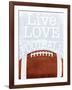 Football Love-Marcus Prime-Framed Art Print