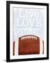 Football Love-Marcus Prime-Framed Art Print