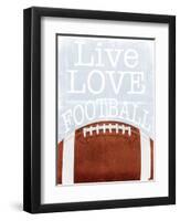 Football Love-Marcus Prime-Framed Art Print