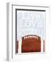 Football Love-Marcus Prime-Framed Art Print