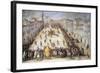 Football Match in Piazza Santa Maria Novella in Florence-null-Framed Giclee Print