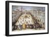 Football Match in Piazza Santa Maria Novella in Florence-null-Framed Giclee Print