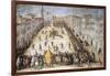 Football Match in Piazza Santa Maria Novella in Florence-null-Framed Giclee Print