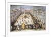 Football Match in Piazza Santa Maria Novella in Florence-null-Framed Giclee Print