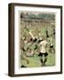 Football Match, Klodshans-Rasmus Christiansen-Framed Art Print