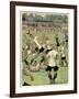 Football Match, Klodshans-Rasmus Christiansen-Framed Art Print