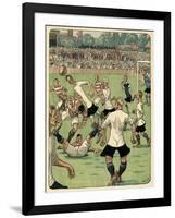 Football Match, Klodshans-Rasmus Christiansen-Framed Art Print