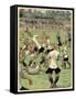 Football Match, Klodshans-Rasmus Christiansen-Framed Stretched Canvas