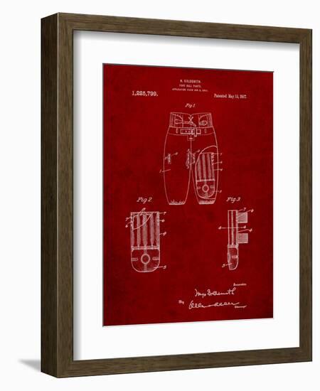 Football Pants Patent Print-Cole Borders-Framed Art Print