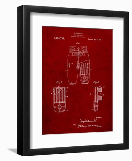 Football Pants Patent Print-Cole Borders-Framed Art Print