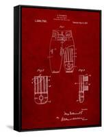 Football Pants Patent Print-Cole Borders-Framed Stretched Canvas