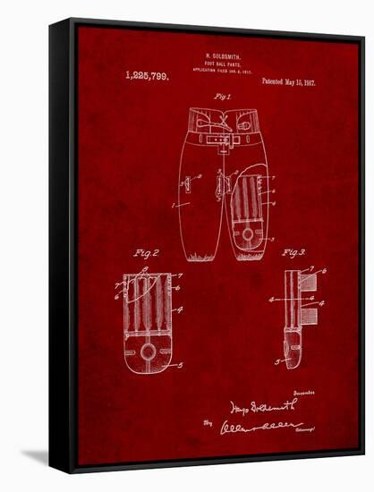 Football Pants Patent Print-Cole Borders-Framed Stretched Canvas