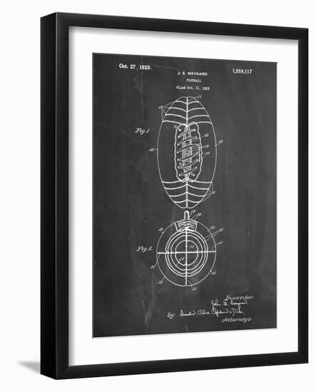 Football Patent 1923-null-Framed Art Print