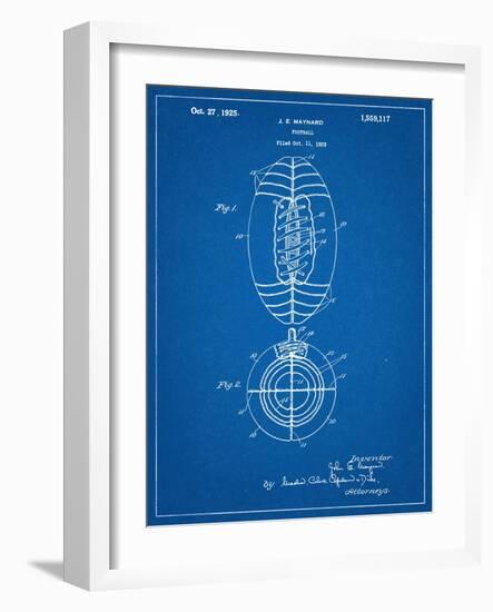 Football Patent 1923-null-Framed Art Print