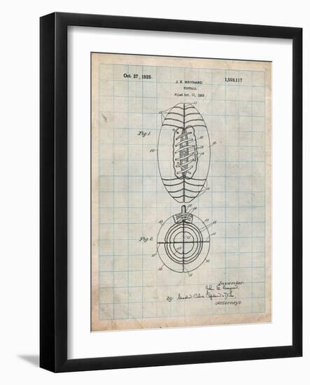 Football Patent 1923-Cole Borders-Framed Art Print