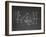 Football Play Strategy Drawn Out On A Chalk Board-Phase4Photography-Framed Art Print