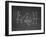 Football Play Strategy Drawn Out On A Chalk Board-Phase4Photography-Framed Art Print