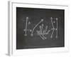 Football Play Strategy Drawn Out On A Chalk Board-Phase4Photography-Framed Art Print