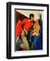 "Football Player and Fan,"October 1, 1926-McClelland Barclay-Framed Giclee Print