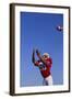 Football Player Catching a Football-DLILLC-Framed Photographic Print