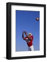 Football Player Catching a Football-DLILLC-Framed Photographic Print