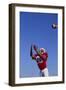 Football Player Catching a Football-DLILLC-Framed Photographic Print