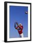 Football Player Catching a Football-DLILLC-Framed Photographic Print