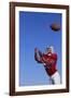 Football Player Catching a Football-DLILLC-Framed Photographic Print